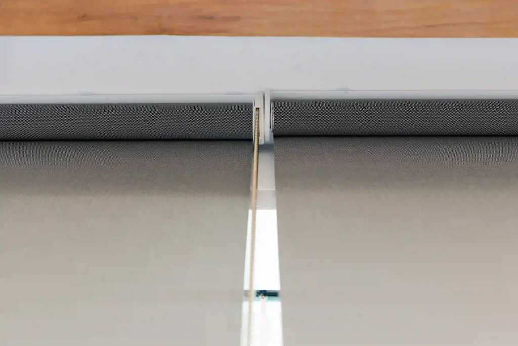 close up part of roller blind free photo